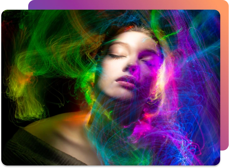 Femme vivant une transe